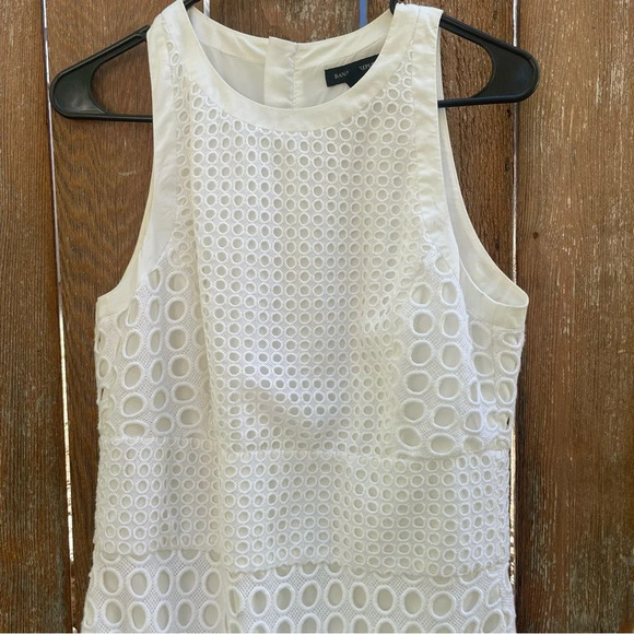 Banana Republic Women’s White Circle Pattern Sheath Pencil Dress Size 8 - Picture 17 of 17